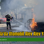 Muğla'da Otomobil Alev Alev Yandı